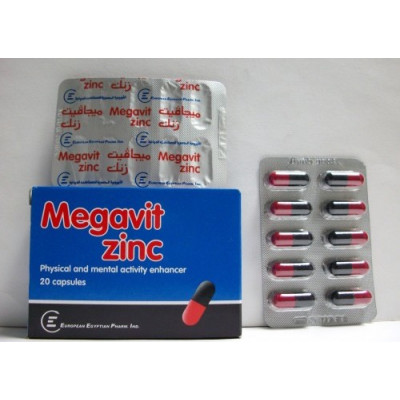 megavit zinc ( vitamins) 20 capsules 